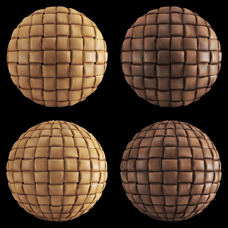 rattan and wicker pbr material