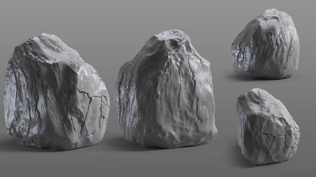 stone and rock alpha brush bundle
