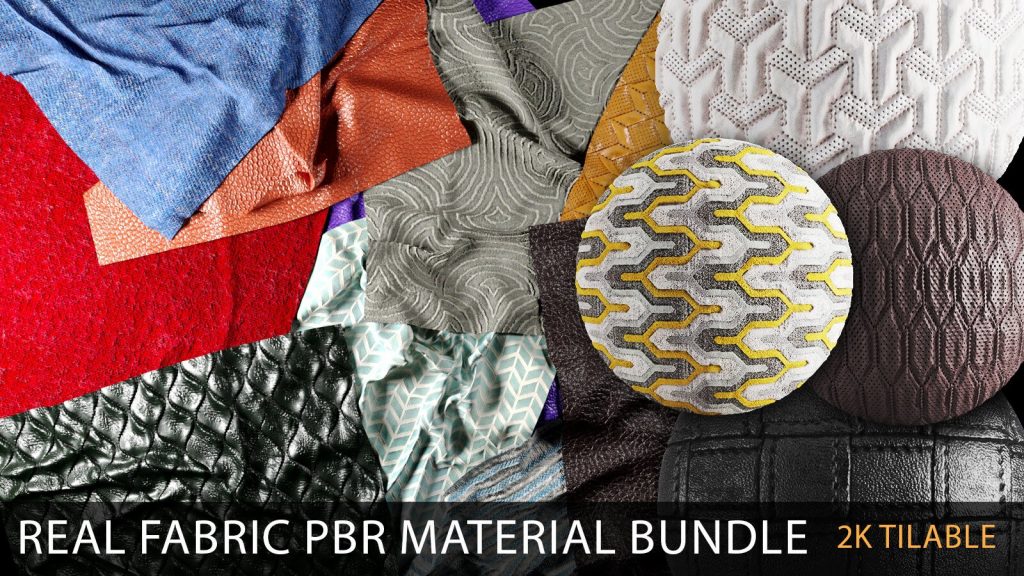 real fabric PBR material bundle