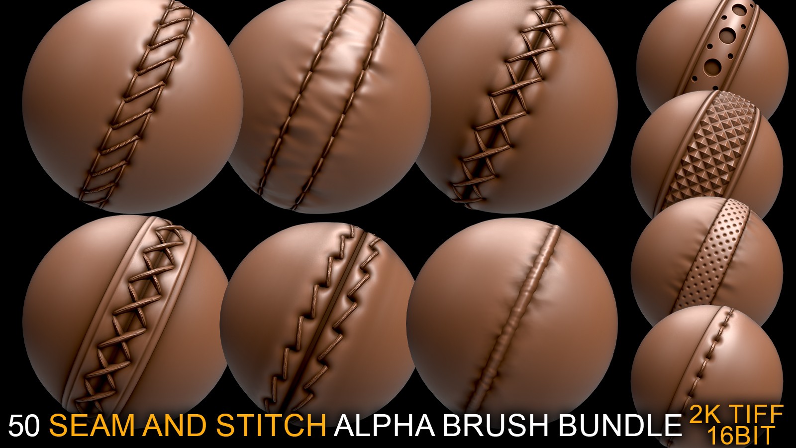 seam and stitch alpha brush bundle vol.6