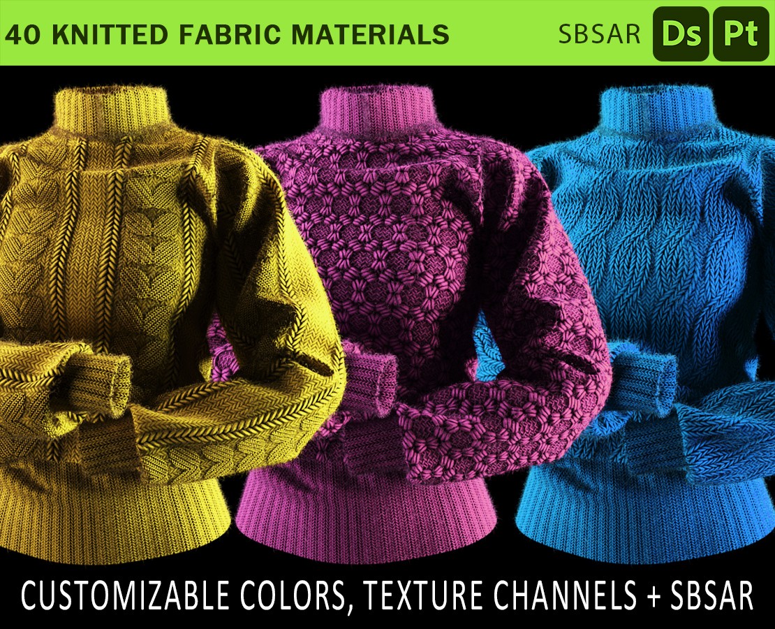 knitted fabric material bundle